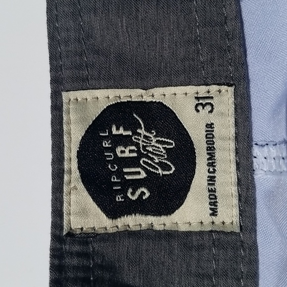 RIP CURL Men's Palm Tree Swim Shorts - Red and Blue 31 - Picture 5 of 7